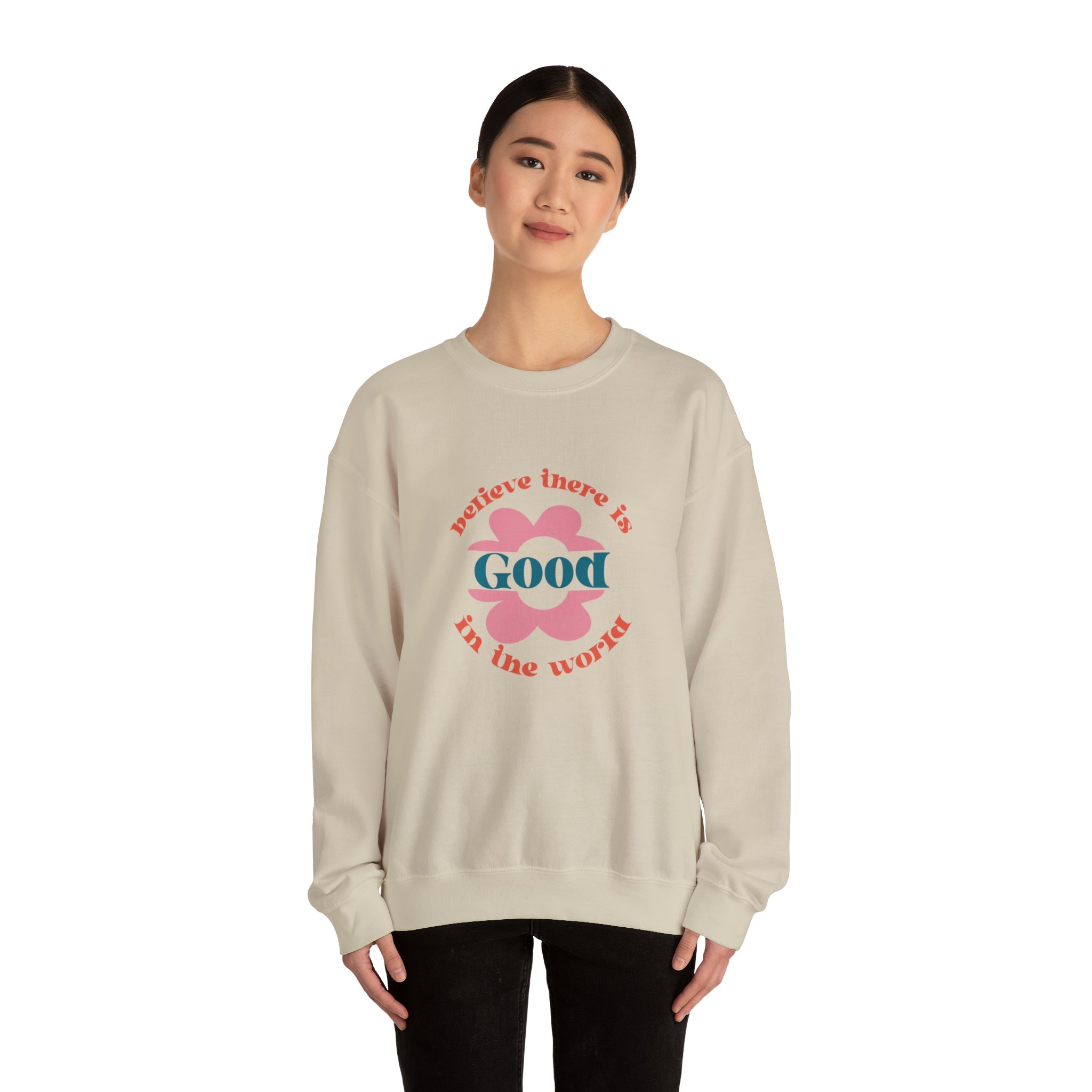 Believe in World Crewneck Sweatshirt - Behibrid