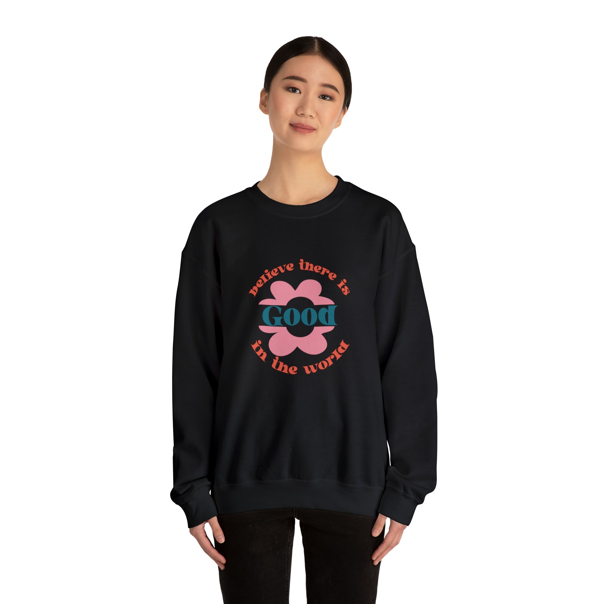 Believe in World Crewneck Sweatshirt - Behibrid