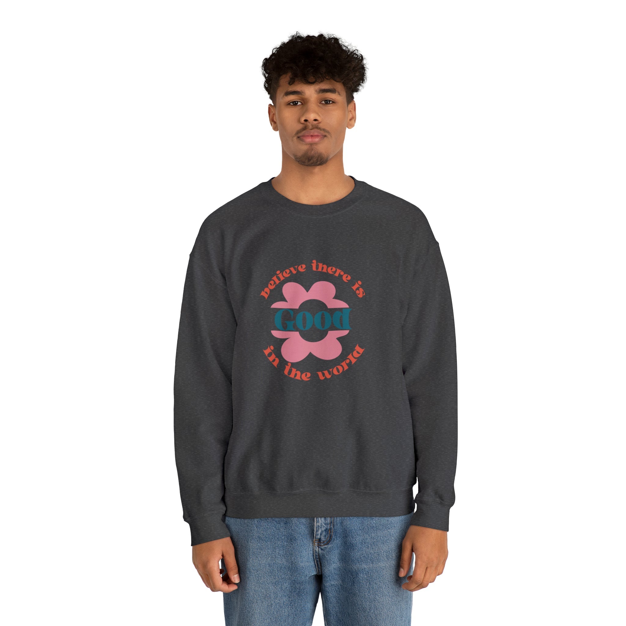 Believe in World Crewneck Sweatshirt - Behibrid