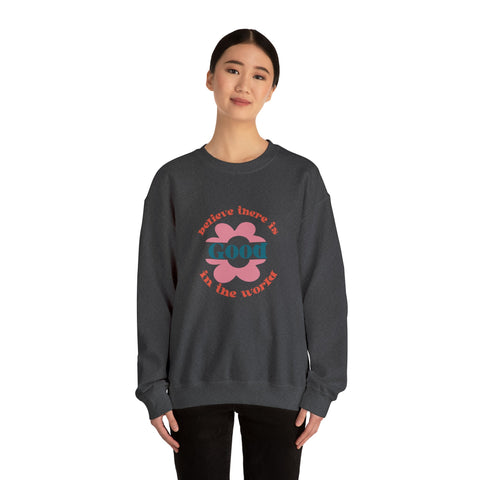 Believe in World Crewneck Sweatshirt - Behibrid